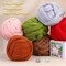 QMNNMA Wool Roving, Green Natural Wool Roving for Spinning, Soft Chunky Yarn for Wool Felting, Felting Pad, Felting Supply, Wool Yarn Bulk, Carded Stuffing